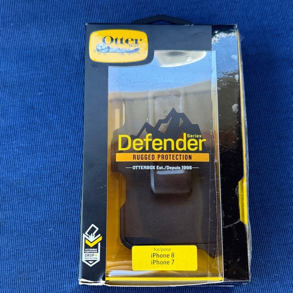 OtterBox Defender Series Case for iPhone 8/7 - Black and Yellow - Picture 1 of 5